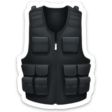 black bullet proof vest helmut lang sticker