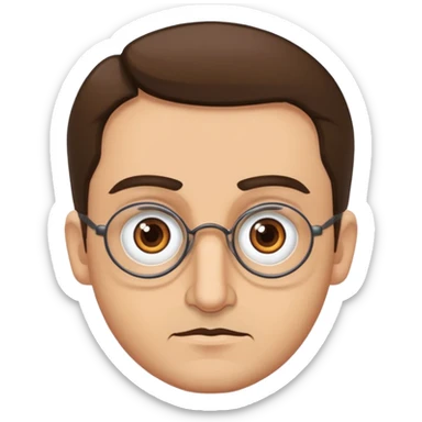 Pastor alemán Brown con ojos brown  sticker