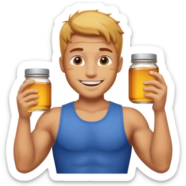 Male shirtless honey skin six pack sexy big dih lean handsome feel good face sticker