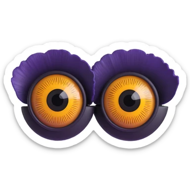 realistic 3D eyes with detailed iris sticker
