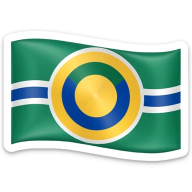 Faça uma bandeira do estado de Rondônia  sticker