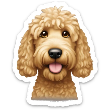 Golden doodle dog  sticker
