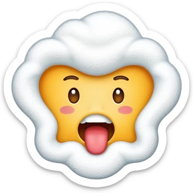 frothing at the mouth sticker