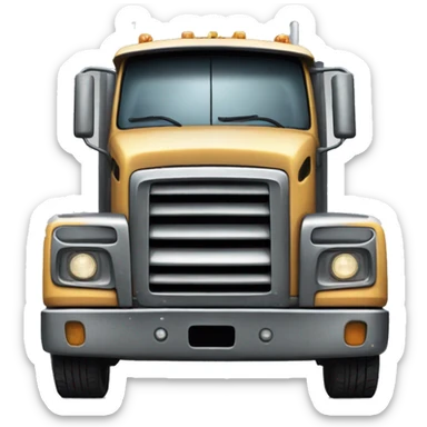 Show me a truck with a lot of scratches sticker