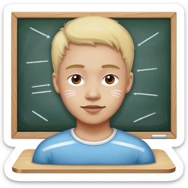 someone with white lines of chalk on a table  sticker