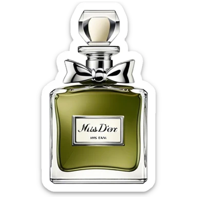 Miss dior perfume olive color  sticker