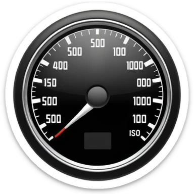 half of simple design speedometer icon for site navigation sticker
