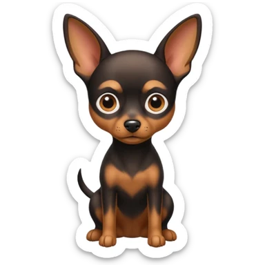 Mini pincher dog sticker