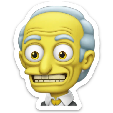 mr burns sticker