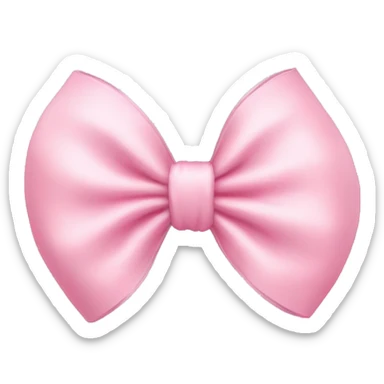 cute baby pink bow sticker