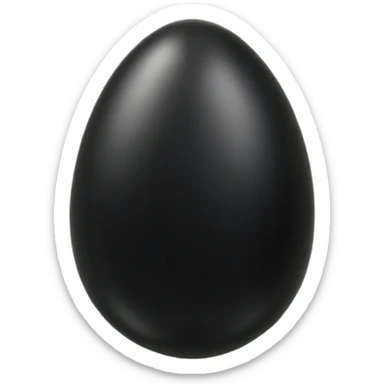 black onyx egg sticker