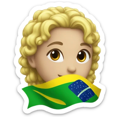  The flag of Brazil sticker