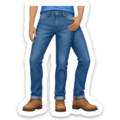 Kissing my boyfriend pants sticker