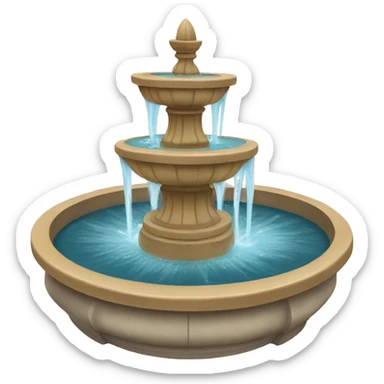 Fountain sticker
