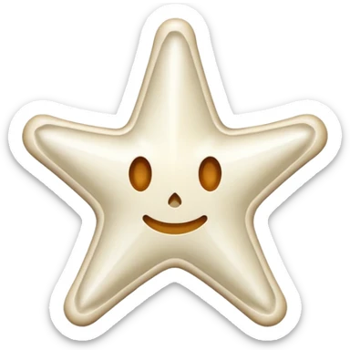 starshape made of bone. no face . no outer ridge. no eyes. no. nose. no mouth. just a star stop rendering a face on it/ plane white star sticker