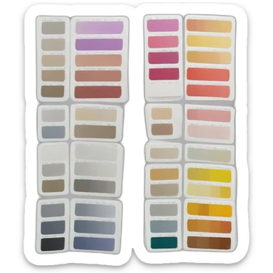 Color swatch book sticker