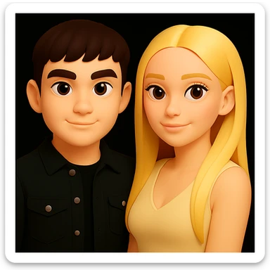 Make the skin color of the young man just slightly lighter by about 1%, without changing any other details. Preserve the original style and proportions exactly as in the reference image. sticker