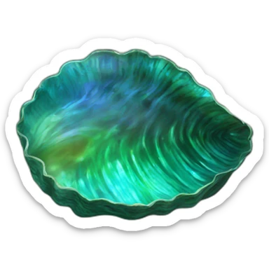 paua shell new zealand sticker