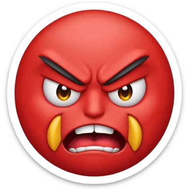 Hell no emoji sticker