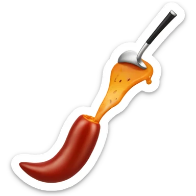 Chili dip golf shot sticker