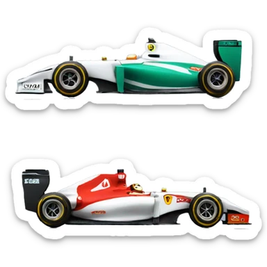 F1 race car sticker