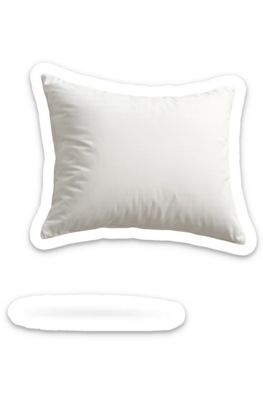 cuscino per dormire fluttua in aria, iperrealistica 4k sticker