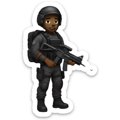  all blackTactical gear sticker