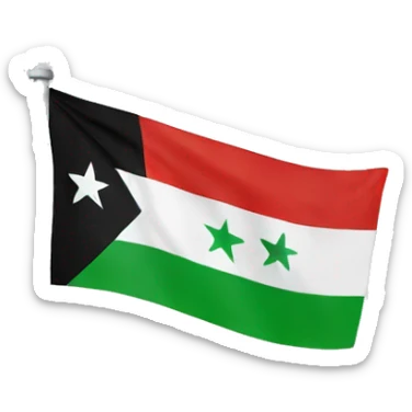 New Syrian flag  sticker