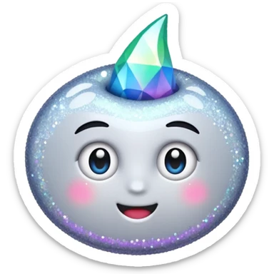 Glitter silent killer sticker