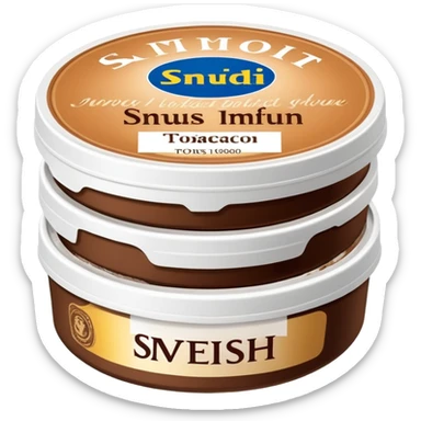 Swedish ”snus” sticker