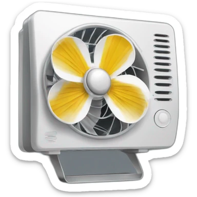 Un papillons devant un ventilateur  sticker