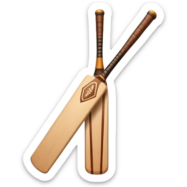 I need a cricket bat as emoji which I can paste with text sticker