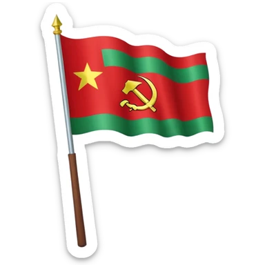 Flag of the Belarusian Soviet Socialist Republic sticker