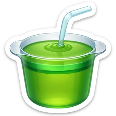 Green jello sticker