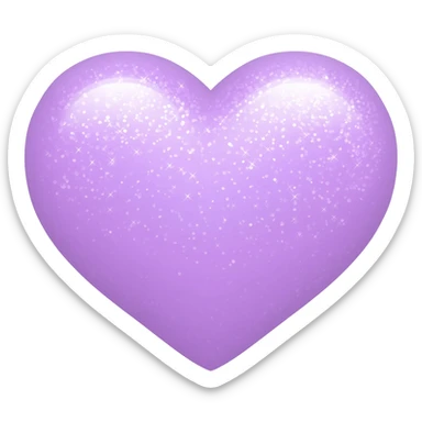a closed pastel lavender heart shiny sparkly glittery aesthetic romantic vintage envelope  sticker