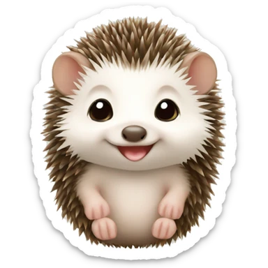 newborn baby hedgehog sticker