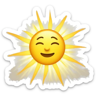 Sun with Sun rays  sticker