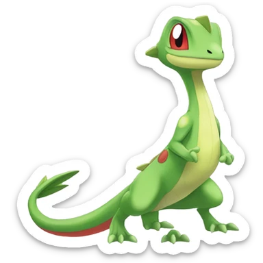  Treecko-Sceptile-Celebi-Flygon-Fakemon full body sticker