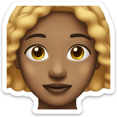 Hyperpigmentation girl sticker