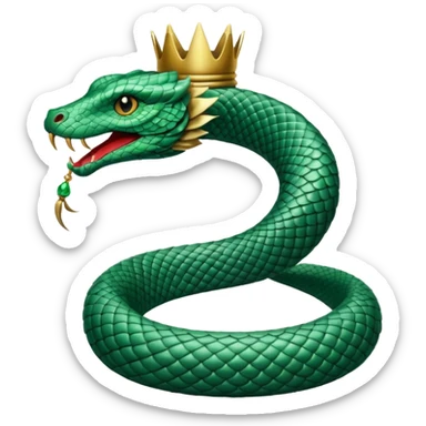 crowned serpent sticker