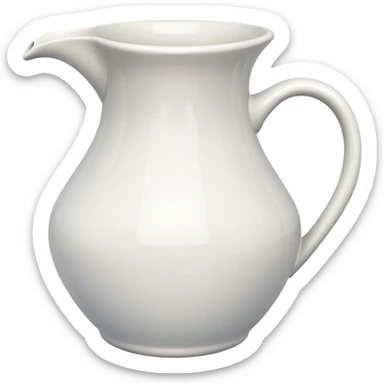 ceramic water jug pitcher sticker