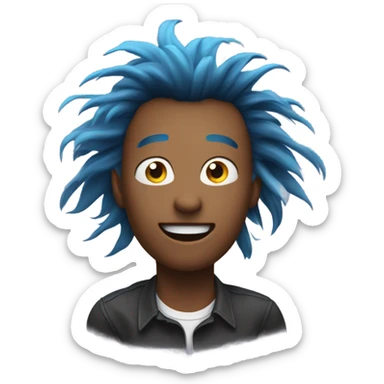 Shaking head in club sticker