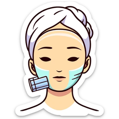 skincare for oily skin, face treatment sticker