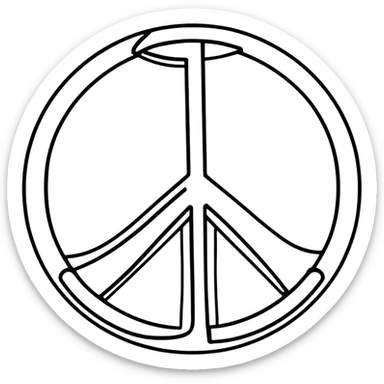 Gift with hope, peace,faith and courage  sticker