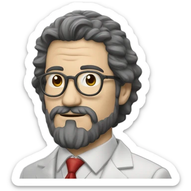 Professor sergio la casa de papel sticker