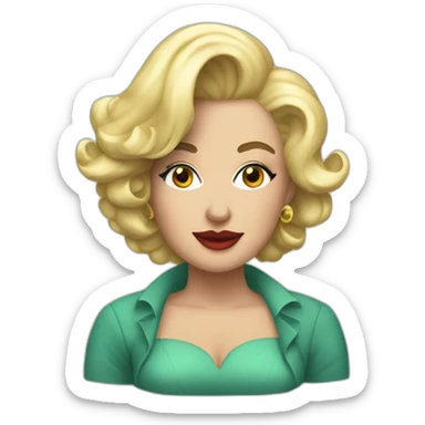 Marilyne monero sticker