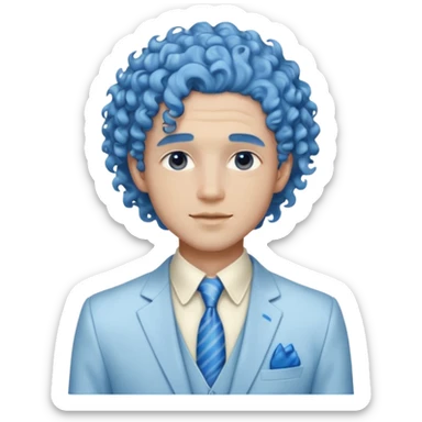 ethereal-pastel-transparent-translucent-gorgeous-spectral-dark-greyish-whitish-gloomy-man-with-blue-curly-hair-with-a-beautiful-creme-suit sticker