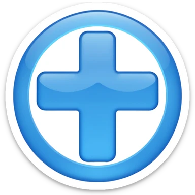 Blessed - simple font blue sticker
