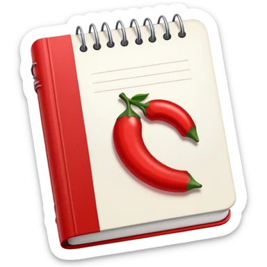 HAZ UN planificador de lista de objetivos en color vinotinto/rojo carmesí brillante, con hojas de cuaderno blancas (no agregues frutas ni nada de eso) https://imgproxy.attic.sh/insecure/f:png/plain/https://attic.sh/z0hvfdddapmiax935oa389bq0wzk sticker