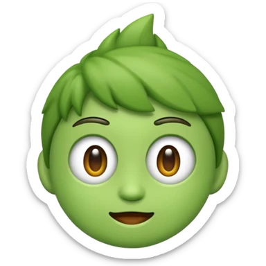 Emoji de karatê faixa verde sticker